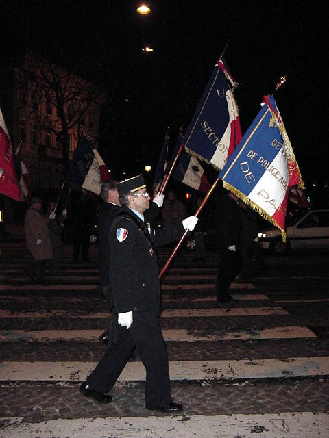 people marching